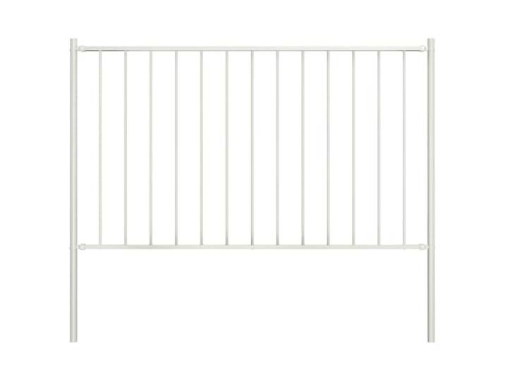 vidaXL Panneau de clôture Woerden avec poteaux en acier 1\,7 x 1 m blanc