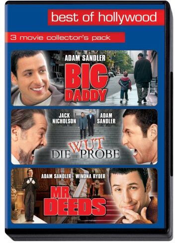 Adam Sandler - Big Daddy/Die Wutprobe/Mr. Deeds - Best of Hollywood (3 DVDs) - Preis vom 17.10.2026 19:25:27 h