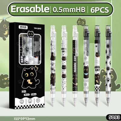 Discount Dollar Deals Mechanical Pencils For Writing, Drawing, Cute Cat Design, Ideal For Office School Use, Multicolor Pen Mechanical Pencils For Writing, Drawing, Cute Cat Design, Ideal For Office School Use, Multicolor Pen
