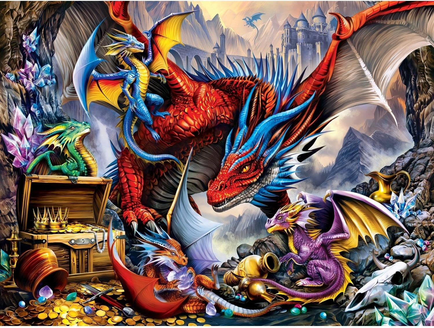 Master Pieces Puzzel Dragon's Horde EZ Grip 300 stukjes karton