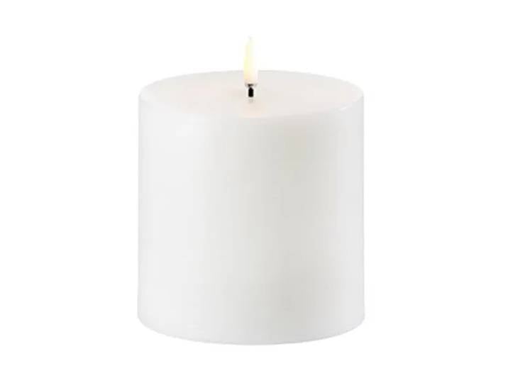 Uyuni Lighting Bougie bloc Uyuni LED blanc Ø10,1 cm 10 cm