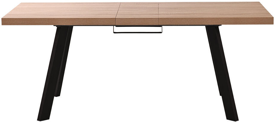 Dreams Living Ltd Belluno Extendable Metal Base Dining Table Oak Wood