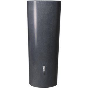 Garantia Regentonne Stone 2in1, 350 Liter, rund, lava, mit Pflanzschale