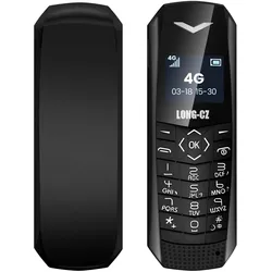 Avizar Mini 4G-LTE-Handy ultrakompakt 5 Std. Akkulaufzeit, Tastenhandy, Schwarz