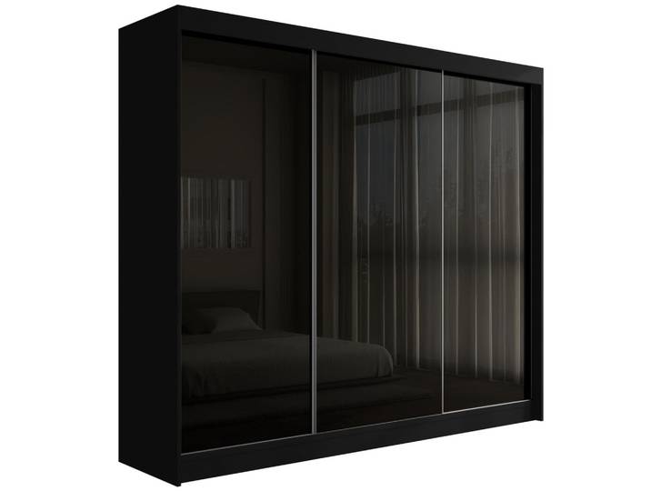 KLEIDERSCHRANK PEKA - 250 cm - Schwarz