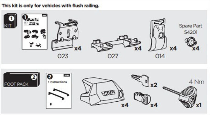France Attelage Kit Thule 6030