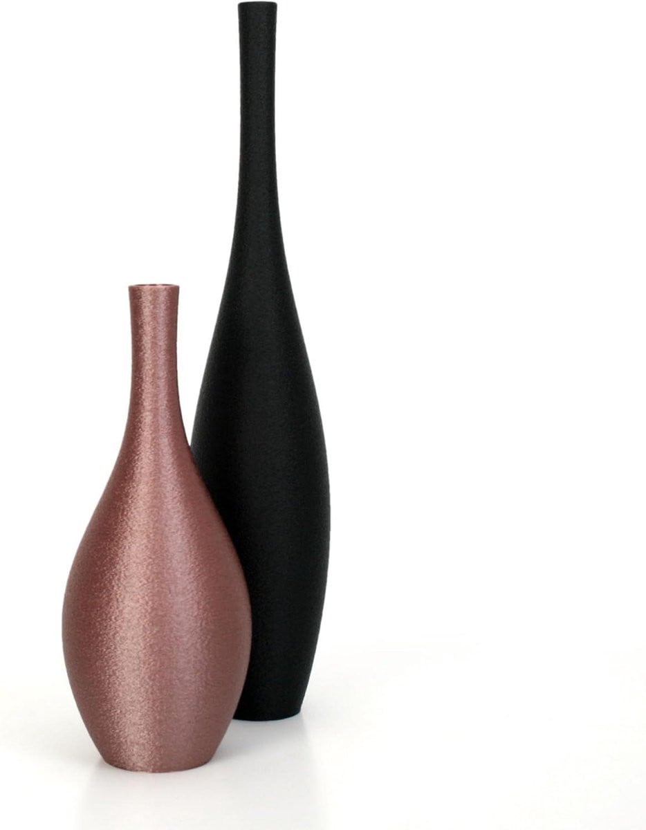 Set van 3D-geprinte designer vazen voor woonkamer decoratie, Hoogte: 40 cm