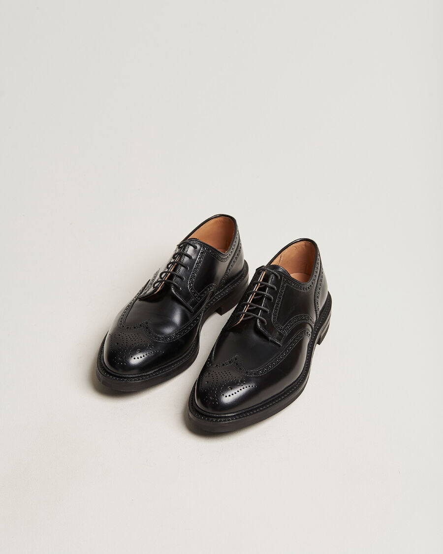 Crockett & Jones Pembroke Derbys Black Calf men EU41.5 Sort