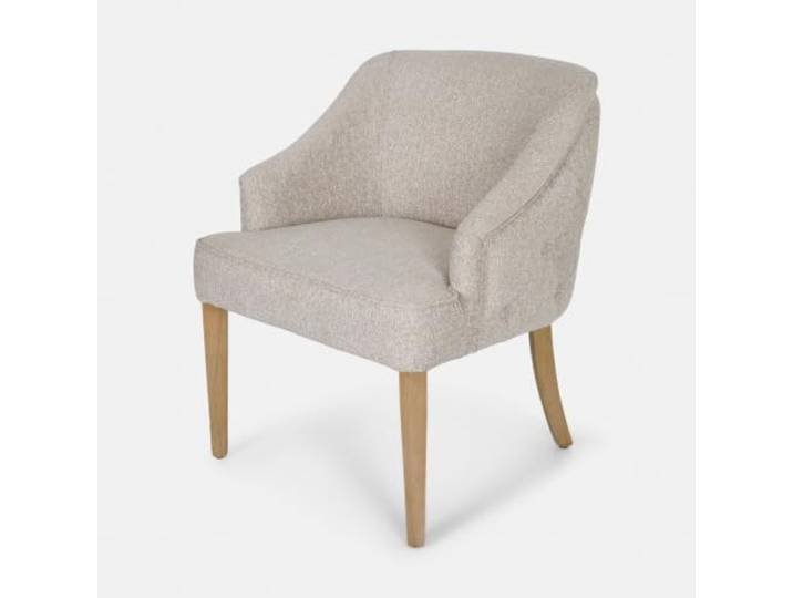 Loberon Sessel Romata, beige Esszimmermöbel, Sessel, Mittelfester Sitzkomfort, Chesterfield-Steppung, Edler Rundum-Look