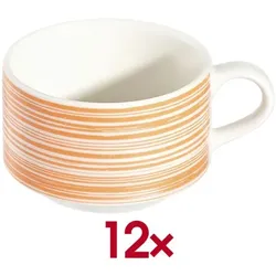 ID Fine Kaffeetasse »Fresh Color« 200 ml stapelbar 12 Stück orange