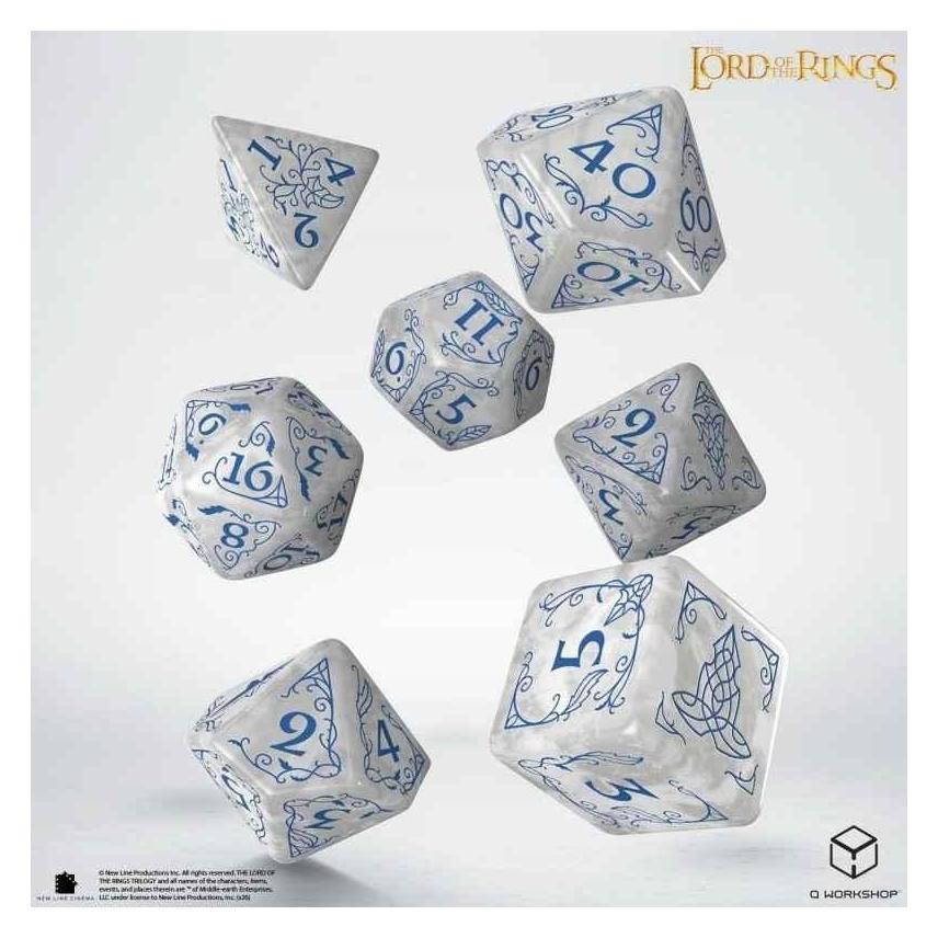 Q Workshop The Lord of the Rings: Rivendell Dice Set - Stone (QWS49893)