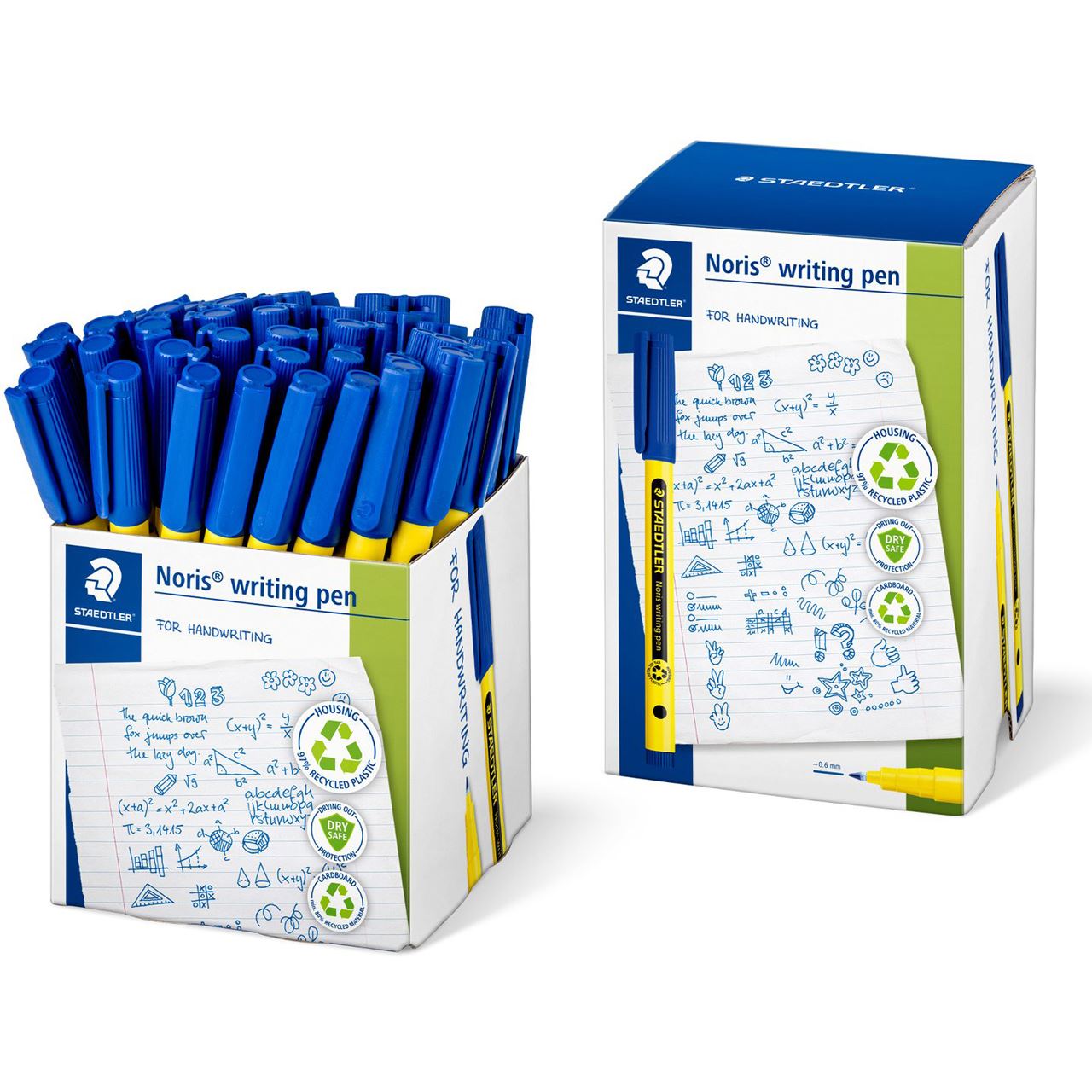 STAEDTLER Fineliner Noris writing pen 0,6mm 50Stk. blau retail