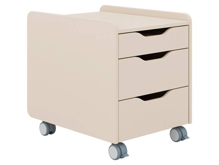 Paidi Rollcontainer, Beige, Holzwerkstoff, 3 Schublade(n) Schubladen, 44x54x57 cm, Blauer Engel, Goldenes M, Büromöbel, Container, Rollcontainer