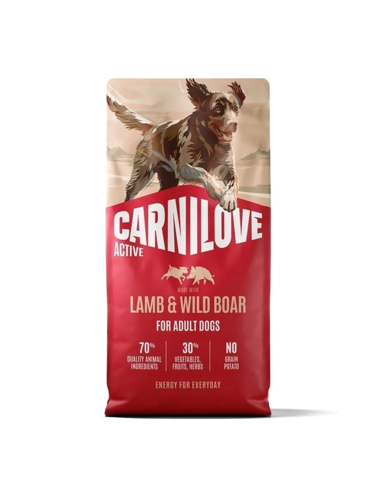 Carnilove Active Dog Adult Lamm&Wildschwein - Trockenfutter für Hunde - 12kg