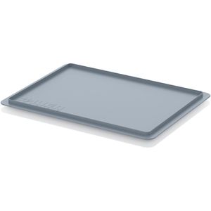 AUER Eurobox-Deckel DE 43, grau, Auflagedeckel aus Kunststoff, für Eurobox 40 x 30cm