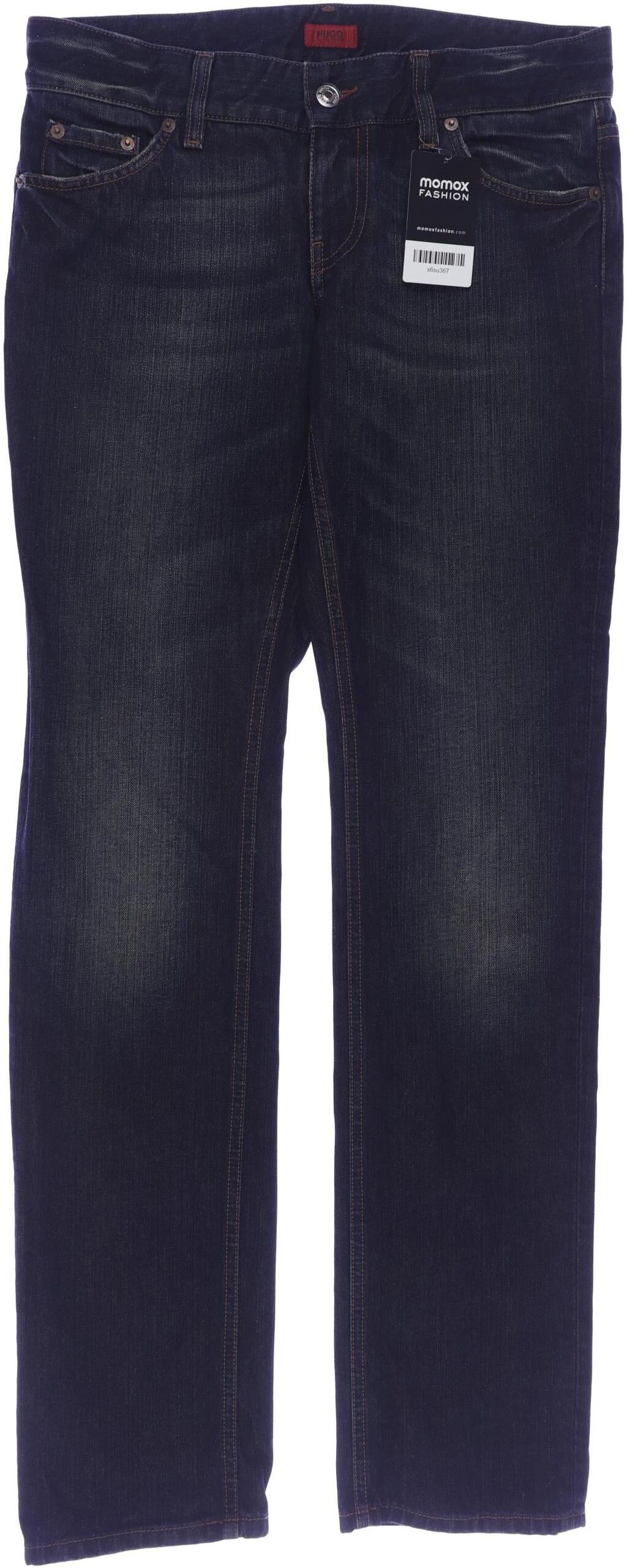 Hugo by Hugo Boss Damen Jeans, Marineblau, Gr. W28, Baumwolle - Second Hand