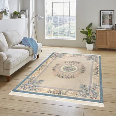 Gertmenian Orient Estate Hand Made Traditional Floral Border Medallion Hand Knot Wool Area Rug Collection