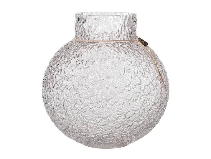 ERNST Ernst Vase en verre structuré transparent Ø29x30 cm