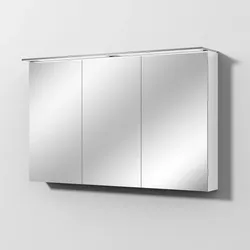 Sanipa Wandvorbau Spiegelschrank „Malte“ 1200 × 750 × 149 mm Anschlag links, links in Weiß (glanz), Anschlag links