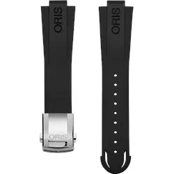 Oris Kautschuk rubber strap / Kautschukband Oris Aquis Date 7732 39,5mm 0742164FC - schwarz