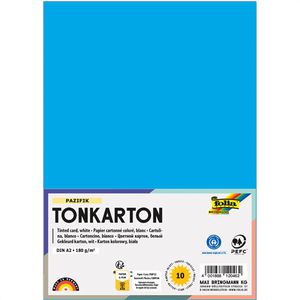 Folia Tonpapier 6118/21/33, A2, pazifik, 180g/m², 10 Blatt