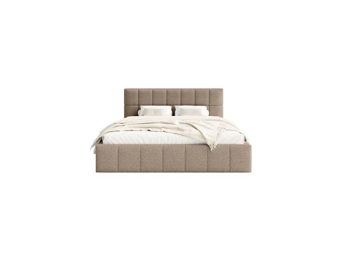 Lit rembourré en tissu bouclé 180x200 cm, Beige