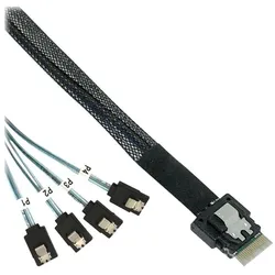 InLine Internes SAS-Kabel (50 cm, SATA), Interne Kabel (PC)