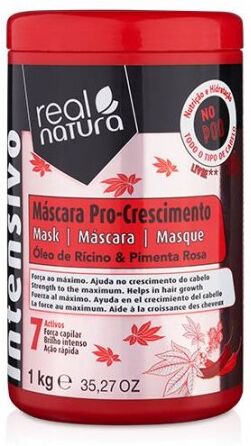 Real Natura Máscara Sem Sal Pro-Crescimento 1kg