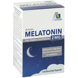 Melatonin 2mg Plus Hopfen und Melisse 120 ST