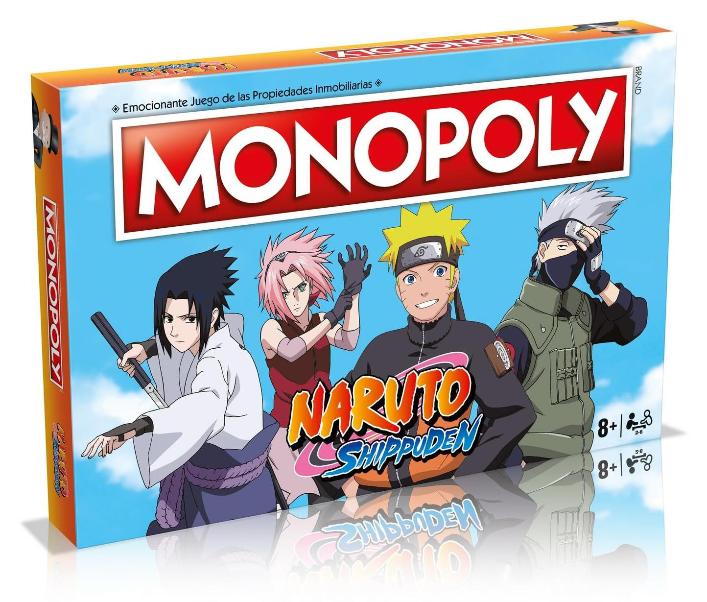 Winning Moves Monopoly Naruto Shippuden spel Spaanse versie