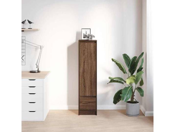HOT Ventes Buffet haut - Armoire haute de salon - chêne marron 29 5x34x119 5 cm - bois d'ingénierie @429