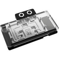 Core RX 9070 XT Steel Legend, Wasserkühlung transparent/chrom, inkl. Backplate