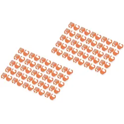 DIGITUS Farbclips für RJ45-Kabel Farbe Orange, 100 Stk. Packung