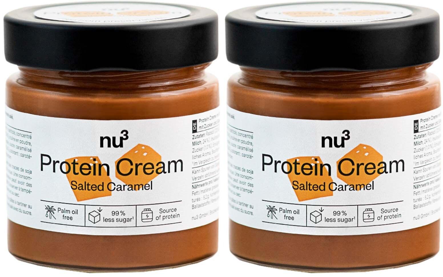 nu3 Protein Cream, Salted Caramel x2 2x200 g Brotaufstrich