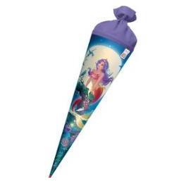 Roth Schultüte Magische Meerjungfrau rund Filzverschluss 70cm (70 cm, 1x) (53886965)