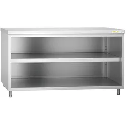Offener Unterschrank aus Edelstahl 1500x600 mm PREMIUM - GOLDINOX