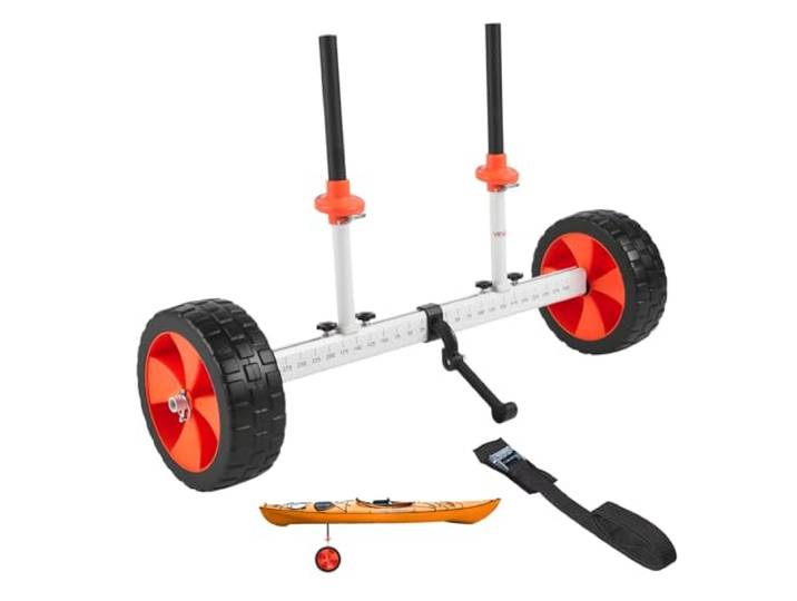 VEVOR Chariot de Kayak\, Chariot de Transport Paddle Pliable Compact\, avec Pneus en Caoutchouc