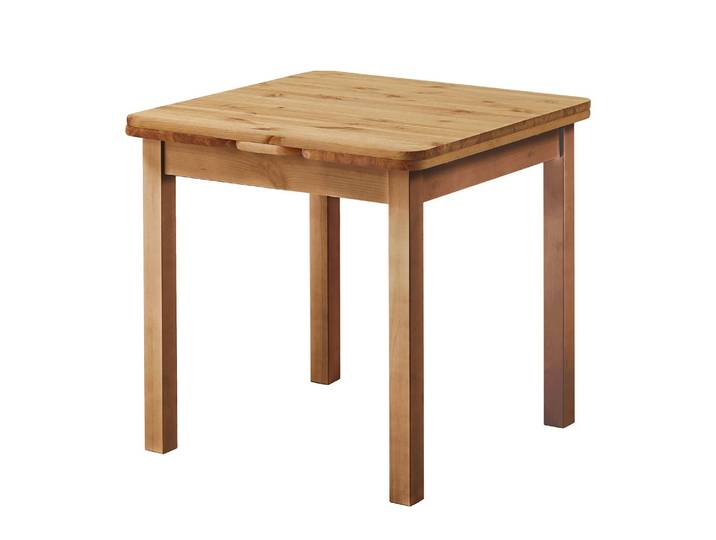 Table extensible Karley 77 x 77 cm Marron/Epicéa lessivé