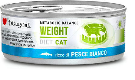 Disugual Weight Para Gatos de Peixe Branco 12 unid x 85g