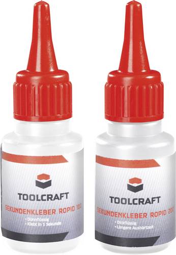 TOOLCRAFT ROPID 100 & ROPID 200 Sekundenkleber 885814 1 Set