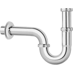 Röhrensiphon Ms.verchromt 11/4'' DN 32 DIN-Geprüft