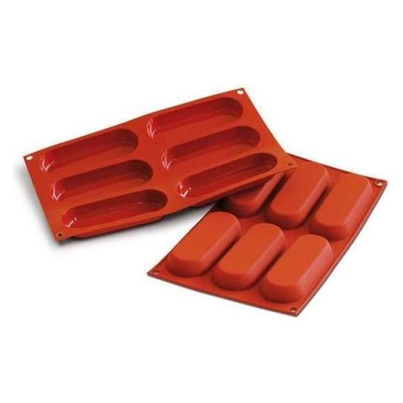 Silikomart Sf103 Mould Nr.6 Savoiardi Mm 127,5x47 H 17 Mm In Polybag (26.103.00.0060)