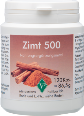 Velag Pharma GmbH ZIMT 500 Kapseln 86,5 g 04305162