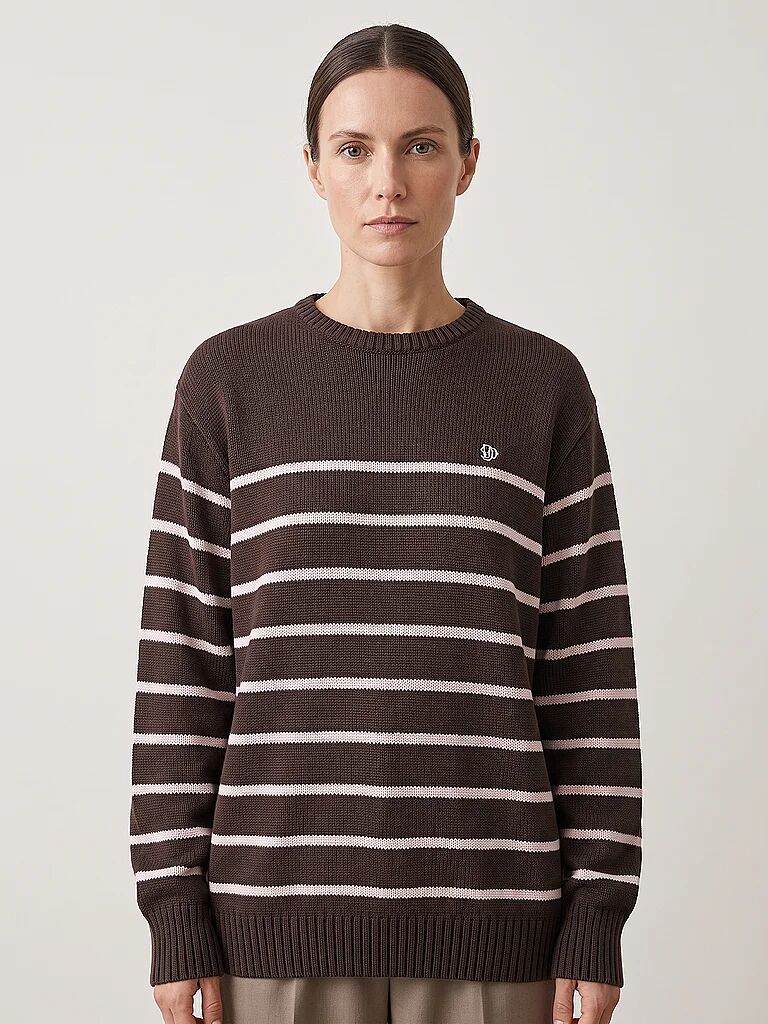 SUPERDRY Damen Sweater Oversized Stripe Jumper braun   XS W