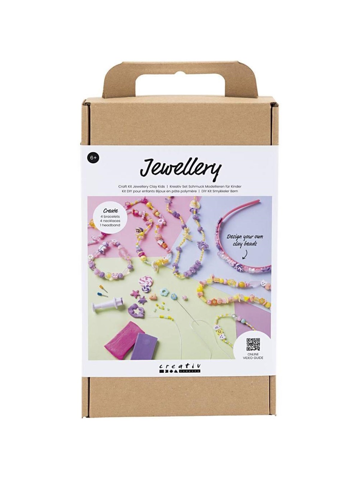 Creativ Company DIY Craft Kit Jewellery Clay Kids