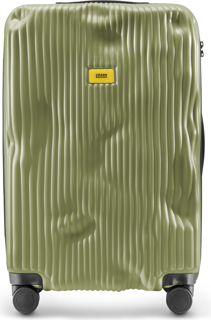 Crash Baggage Stripe Trolley M (68 cm) - Olive