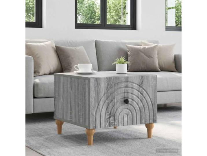 TEKGHUT Couchtisch Sonoma 49x50x40cm Holzwerkstoff mit Schubladen Stabile Konstruktion, pflegeleichte Oberfläche, praktische Aufbewahrung