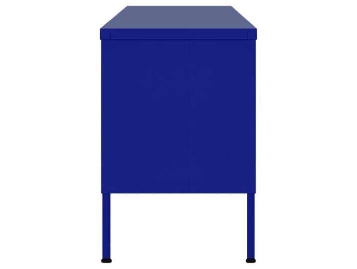Cabinet TV - Bleu - Meuble TV pour Télévision - 1 PC - Bleu marine 105x35x50 cm Acier T290