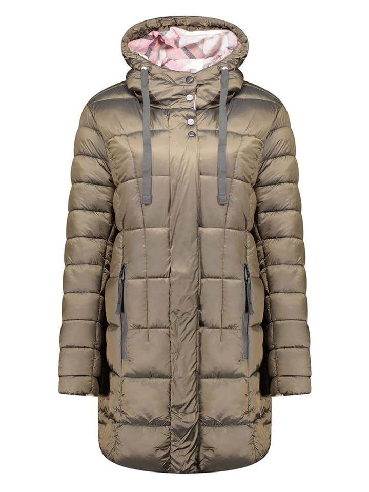 Geographical Norway Steppmantel "Bulli" in Khaki - M