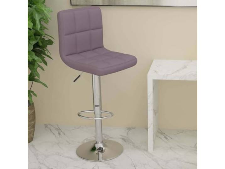 NLQMSU Barhocker Taupe aus Stoff mit Fußstütze, höhenverstellbar, Gepolsterter Sitz, weicher Stoff, verchromtes Fußteil, Innengebrauch, reibungslose Rotation, pneumatische Anpassung